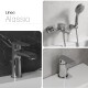 Juego Grifería Lavatorio Bajo Ducha Exterior Y Bidet CROMO