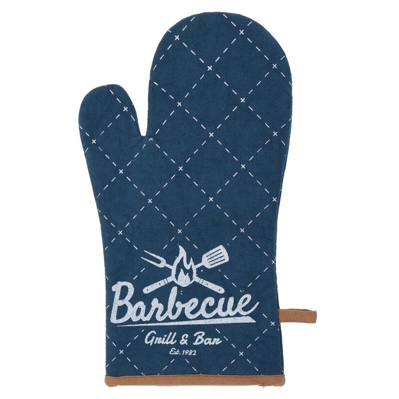 Guante Manopla para Cocina Barbacue Azul