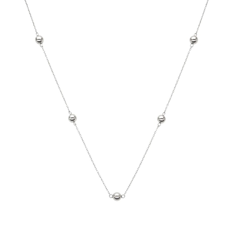 Cadena rolo/bolitas - Plata 925 - Sin Piedra - CD3541 sinpiedra