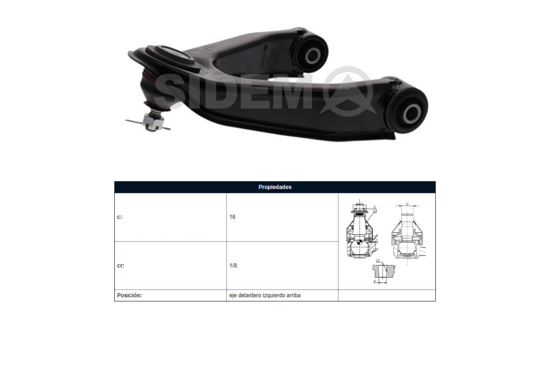 Parilla De Suspension Delantera Nissan D22 98-25 Izq 