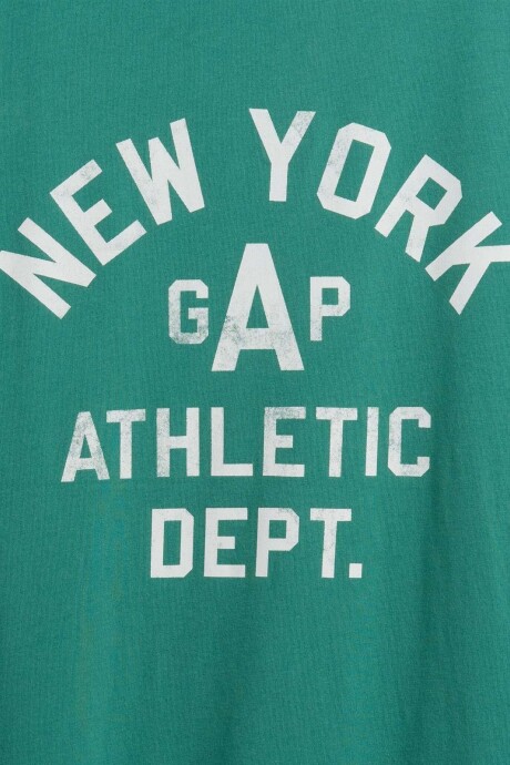 Remera Estampada Manga Corta Hombre New Algae 373