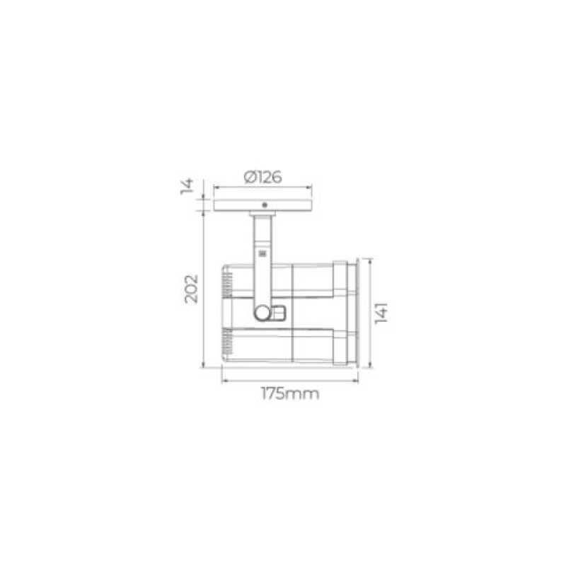 SPOT CON BASE REDONDA PARA LAMPARA PAR30/AR111 SPOT CON BASE REDONDA PARA LAMPARA PAR30/AR111