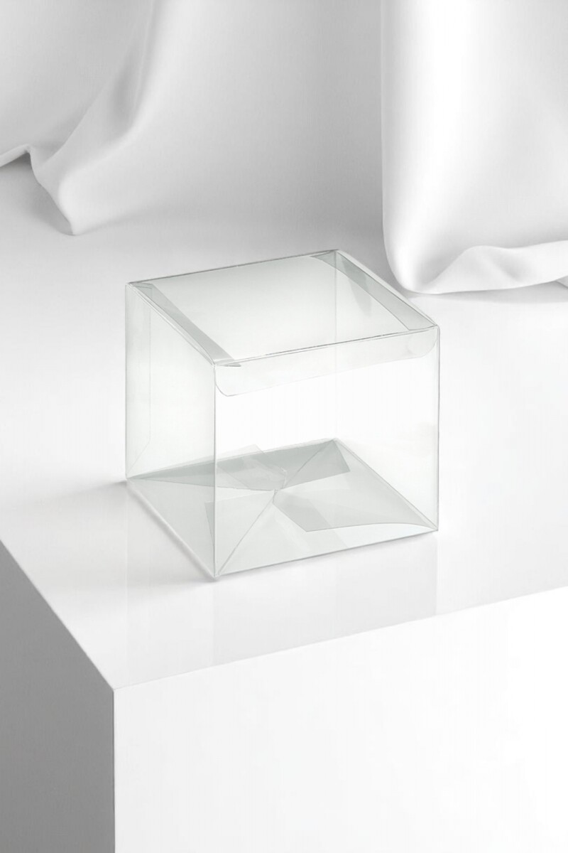 Caja transparente 12x12x8 cm. - TRANSPARENTE 