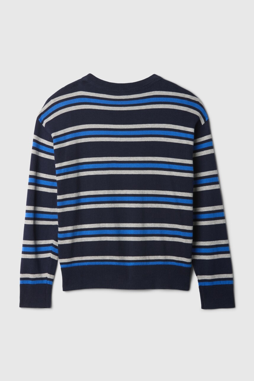 Buzo Intarsia Niño Tapestry Navy