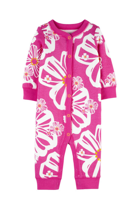Pijama de algodón floreado 0