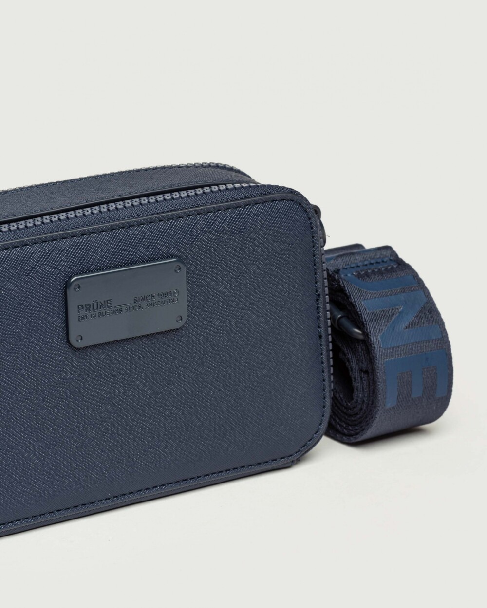 Mini bag New Penny en efecto cuero Azul