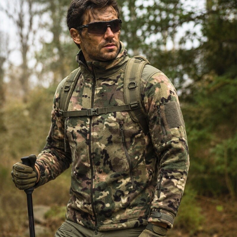 Campera Polar Táctica Camuflada