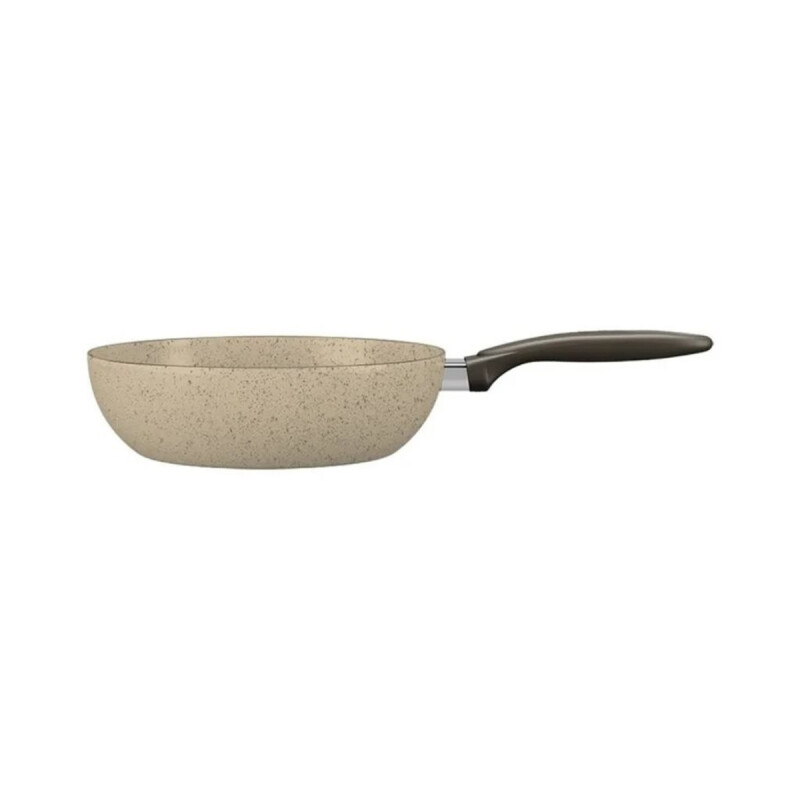 Wok 28x9cm aluminio antiadherente línea cerámica BEIGE