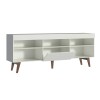 Rack para TV Lumax hasta 75" Lille 180 cm 1 Puerta Blanco 5 estantes Rack para TV Lumax hasta 75" Lille 180 cm 1 Puerta Blanco 5 estantes
