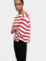 Sudadera A Rayas rojo