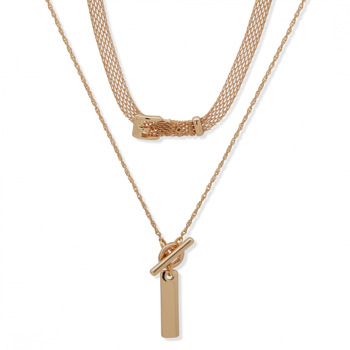 Nk 14/17In Mltrw W Pndnt - Gold 