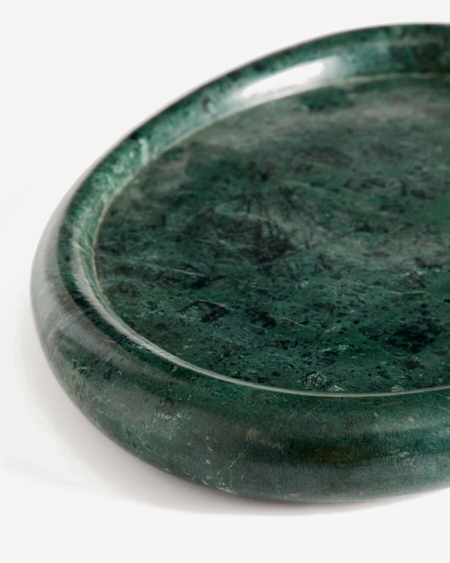 Bandeja Lenorel en mármol verde 30 x 23 cm Bandeja Lenorel en mármol verde 30 x 23 cm