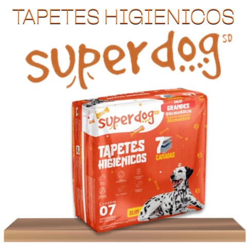 Tapete Higiénico Super Dog Grande 7 Unidades Tapete Higiénico Super Dog Grande 7 Unidades
