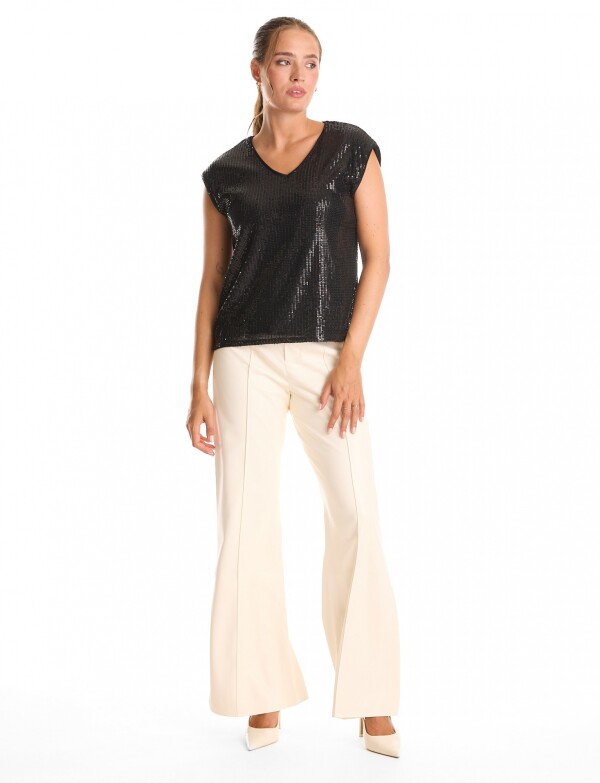 Blusa Lentejuelas NEGRO
