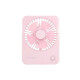 Ventilador plegable inalámbrico rosa