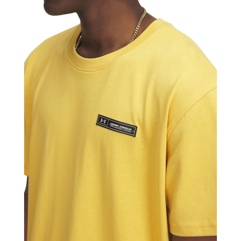 UA HW ARMOUR LABEL SS-YLW YLW-773