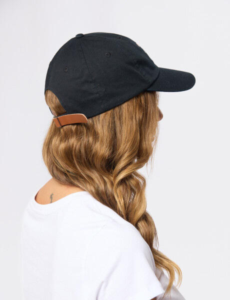 GORRO CON VISERA DE LONA Negro