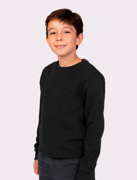 BUZO BÁSICO UNISSEX INFANTIL NEGRO