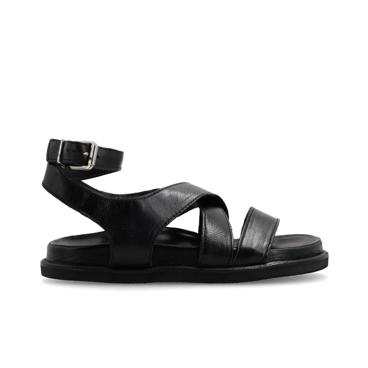 SANDALIAS VENET - CUERO BENVENUTA - NEGRO 