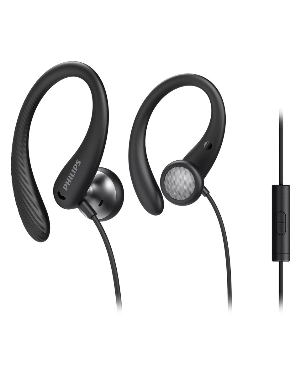 Auriculares Philips In Ear línea Action Fit cableados con manos libres - Negro 