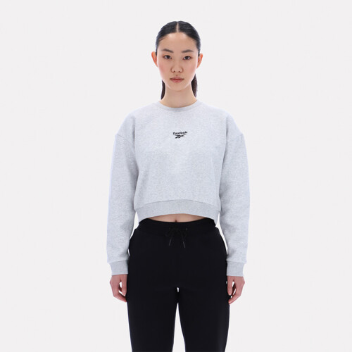 Buzo Reebok Hazel Cropped Gris