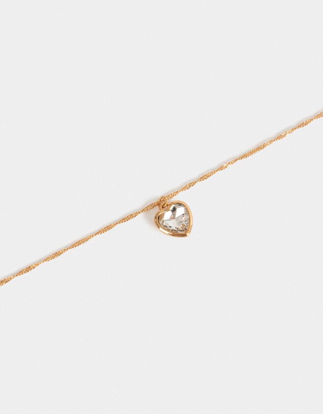 Cadena Corta con Dije Corazón Cadena Corta Con Dije Corazón - Dorado