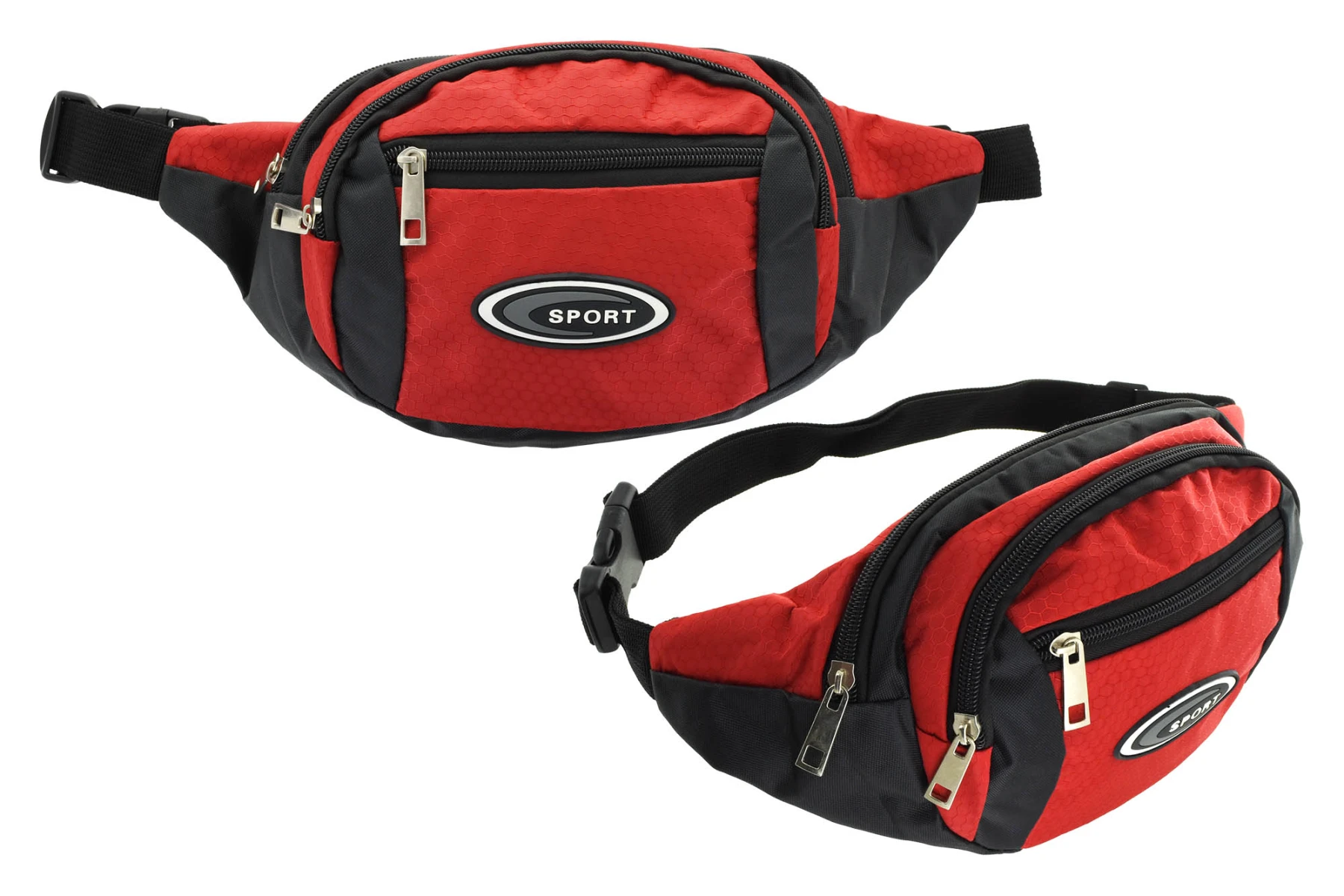 RIÑONERA LONA C/4 CIERRES SPORT 31.5X12X10.5CM 23519 