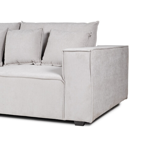 Sofá Modular Maia (4 módulos) - Tela Microfibra 12073 (Greige)
