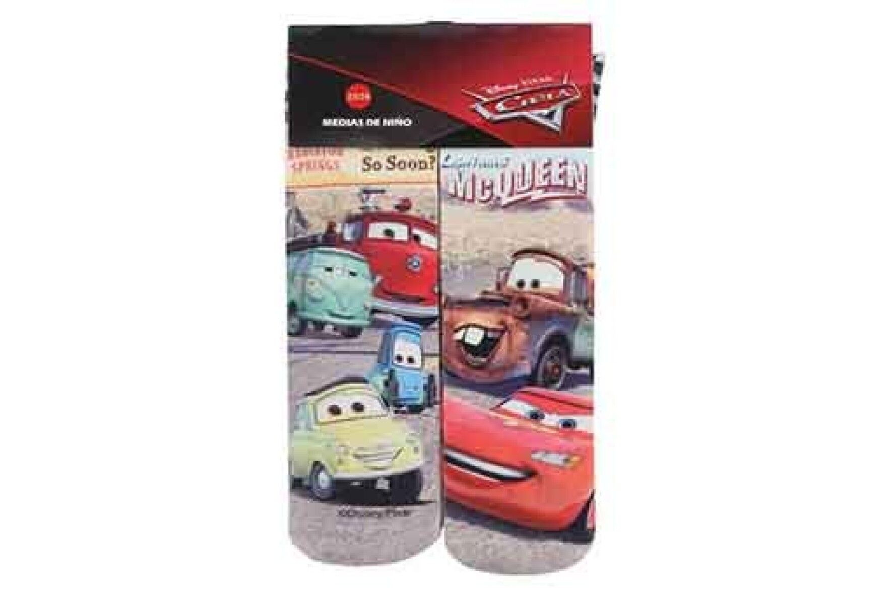 Medias Infantiles Disney x2 Cars - Multicolor 
