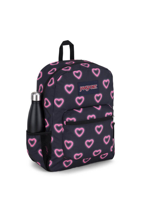 Cross Town Happy Hearts Black