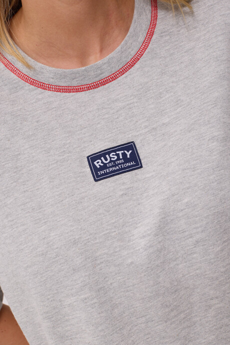 T-SHIRT RUTSU RUSTY Gris Melange