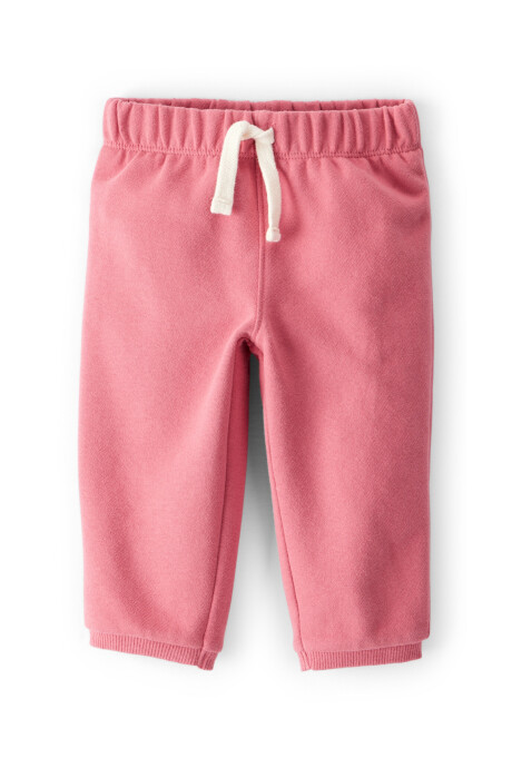Pantalón deportivo de algodón, rosado Sin color