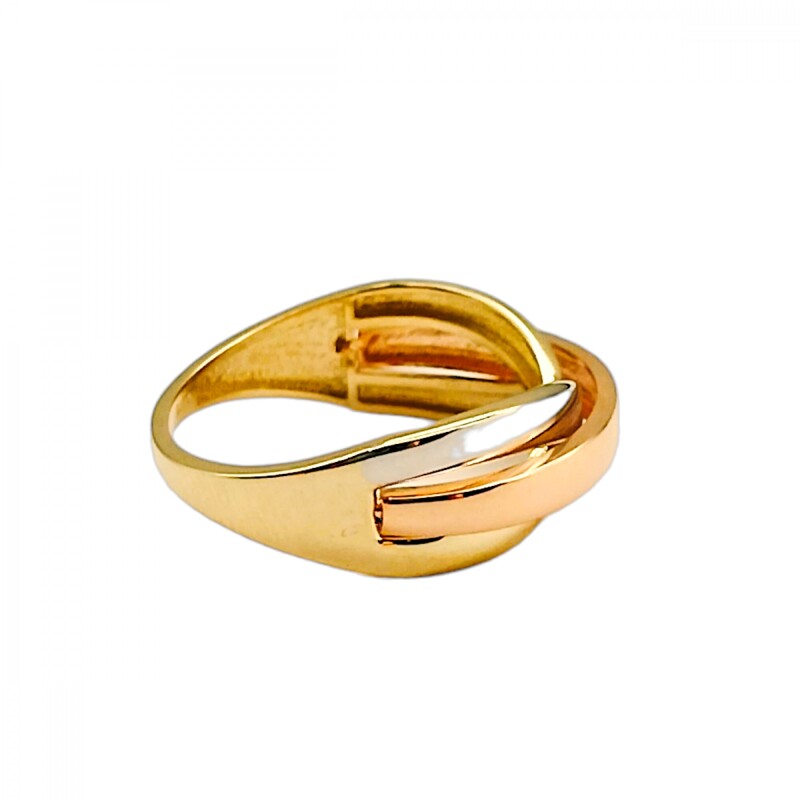 Anillo Trinity-Oro bajo-Sin Piedra-AN8190 sinpiedra