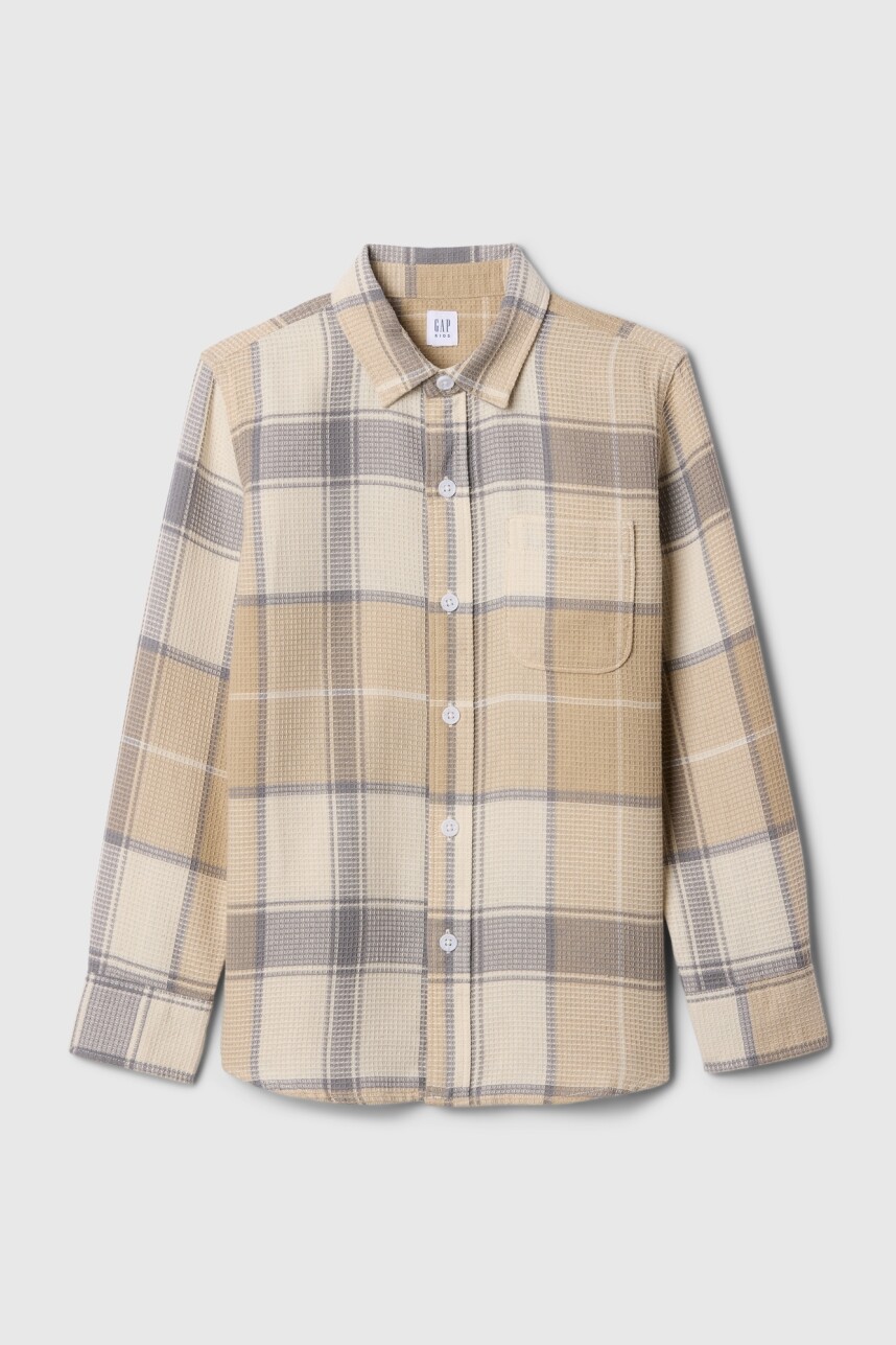 Camisa Waffle Niño Chino