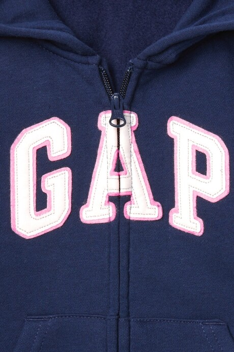 Canguro Logo Gap Con Cierre Con Felpa Toddler Niña Elysian Blue