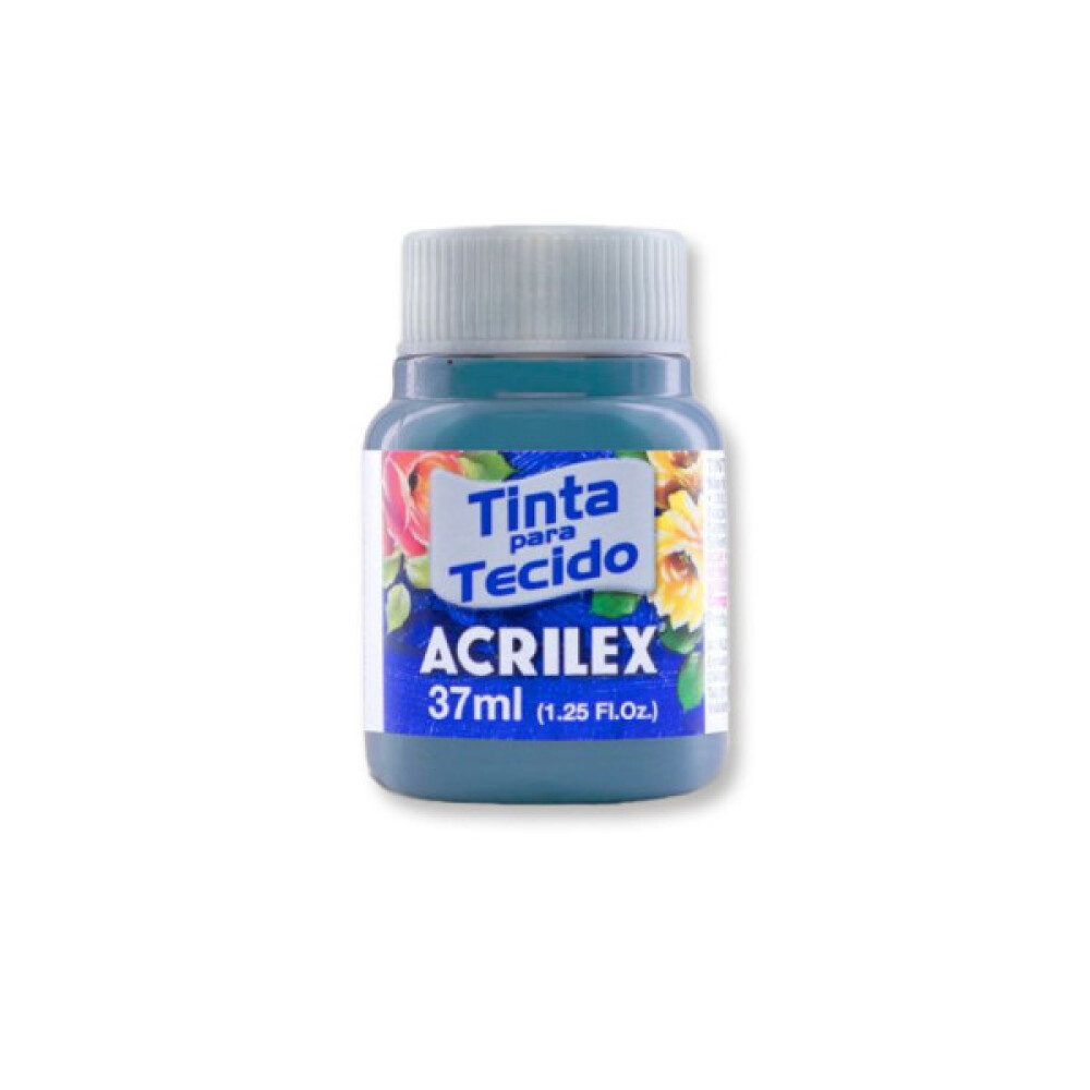 Pintura Para Tela 37 Ml. 584 Azul Invierno Acrilex #PINTURA PARA TELA ACRILEX 37 ML. 584 AZUL INVIERNO