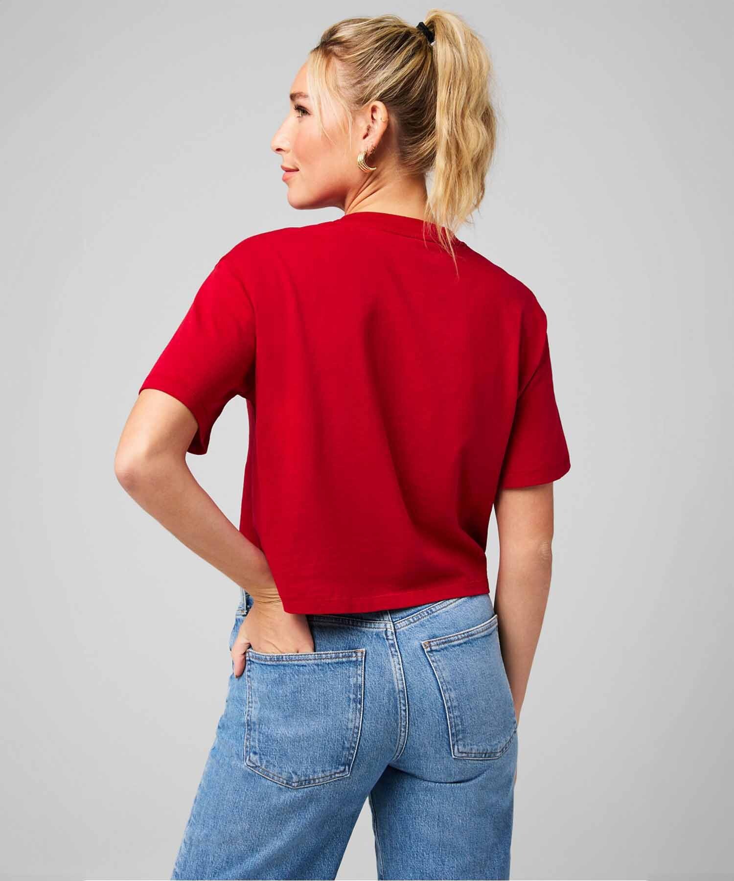 Polo Manga Corta Boxy Mujer Holly Berry