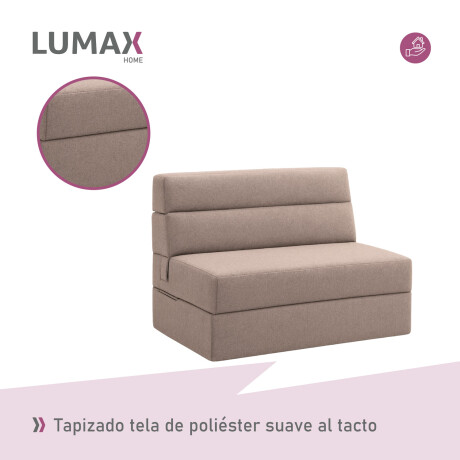Sillón cama doble Lumax Oster en caja compactado Beige
