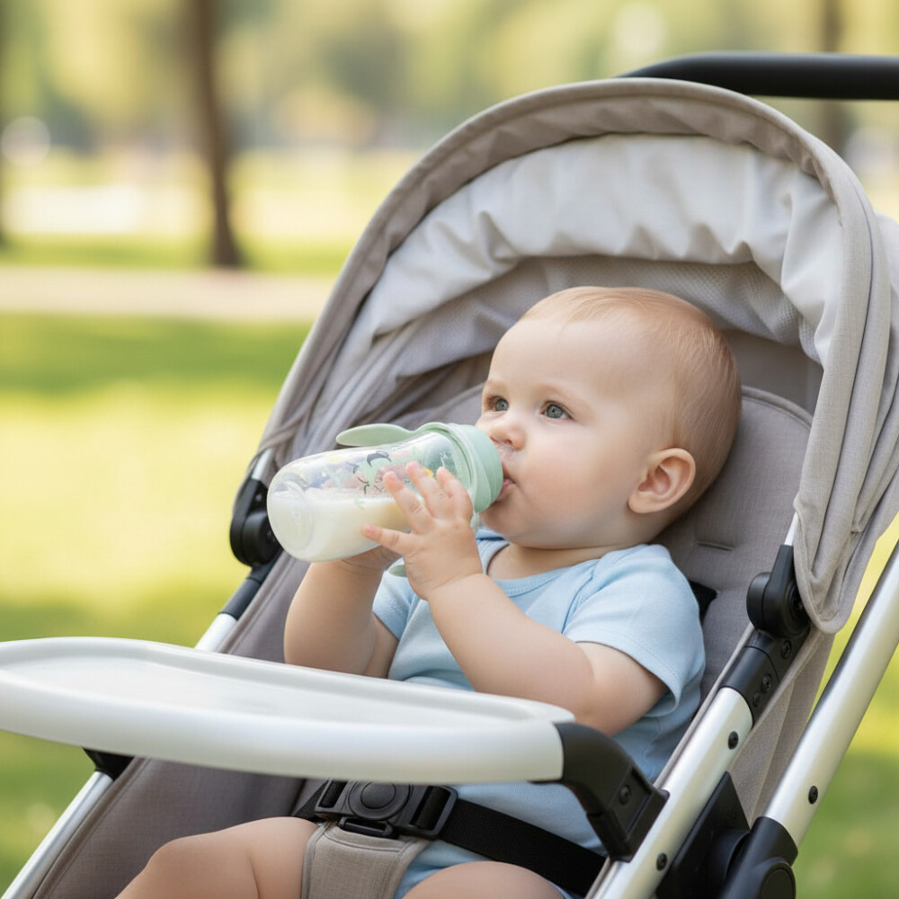 Biberon entrenamiento con asas 400ml kikkaboo Biberon entrenamiento con asas 400ml kikkaboo