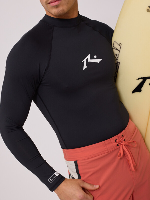 T-SHIRT TECNICA LETTIES26 RUSTY Negro