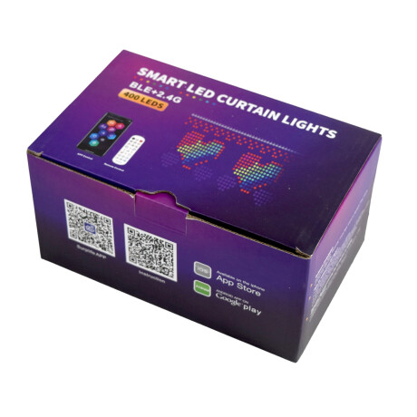 Cortina de luces led de 400 luces con control Cortina de luces led de 400 luces con control