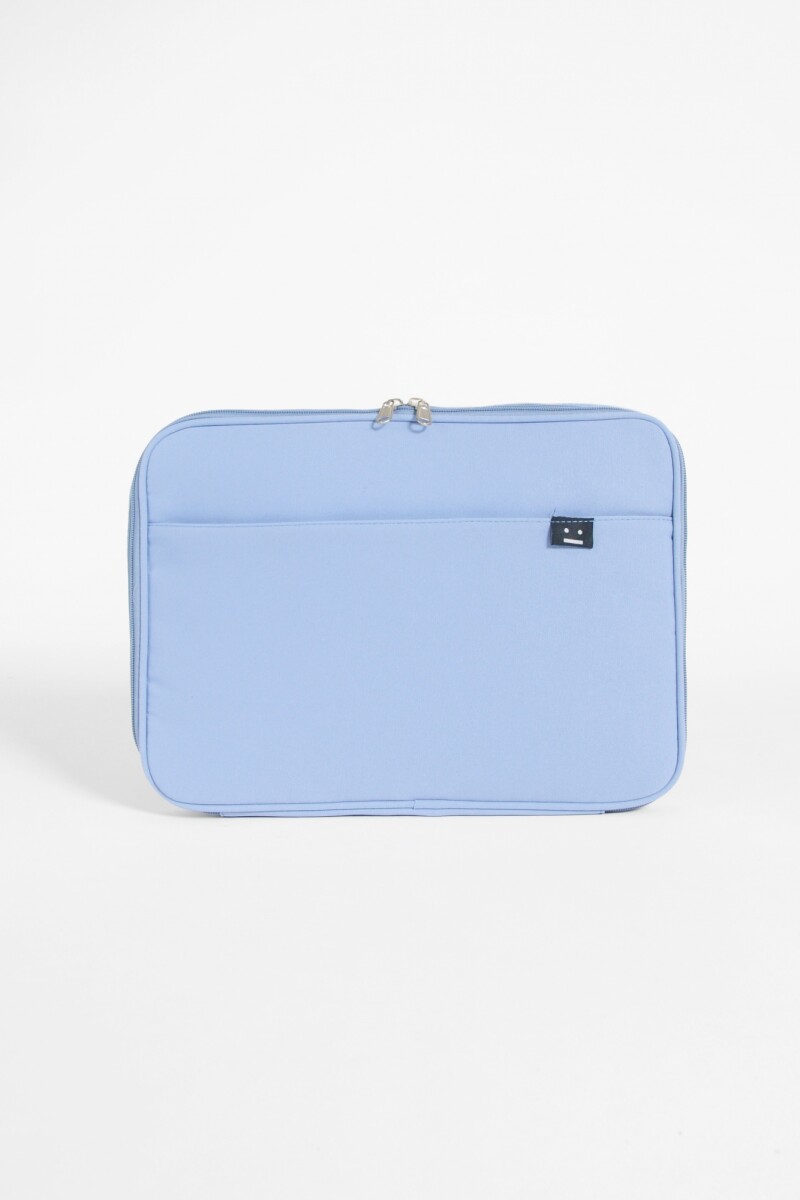 Porta laptop classic smiley celeste