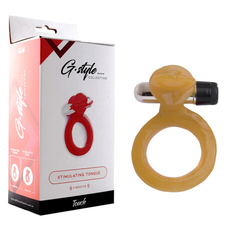 Anillo Estimulador Lenguita Con Vibrador Piel