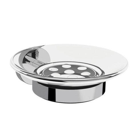 JABONERA METAL LILO CROMO ACABADO MATE PARA BAÑO CROMO