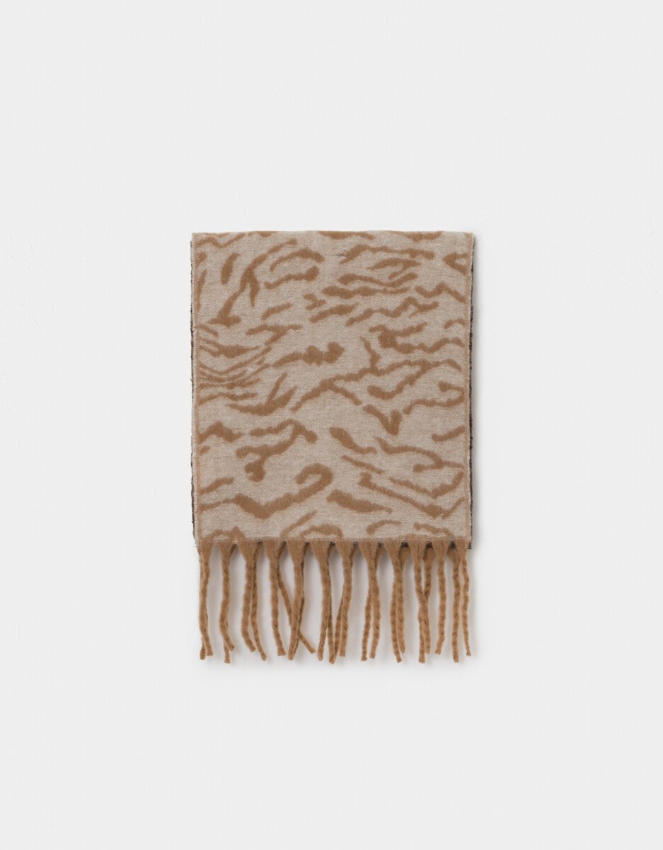 Bufanda Tejida Animal Print 