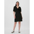 V-BUTTON FRONT SS DRESS BLACK