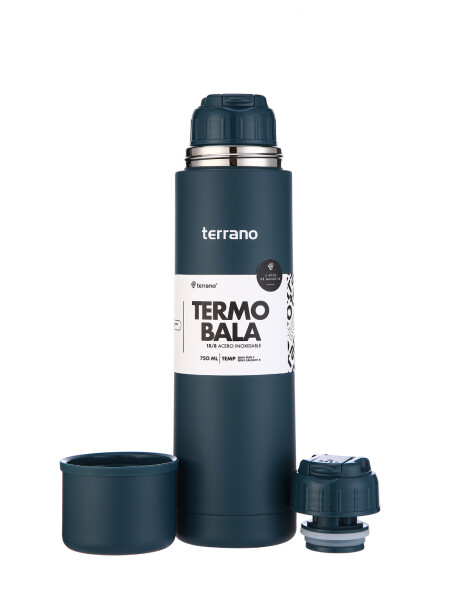 Termo Bala 750ML Metalizado Petróleo