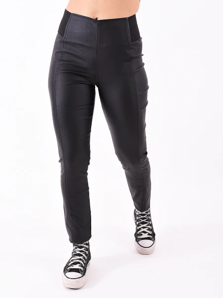 LEGGING PU NEGRO