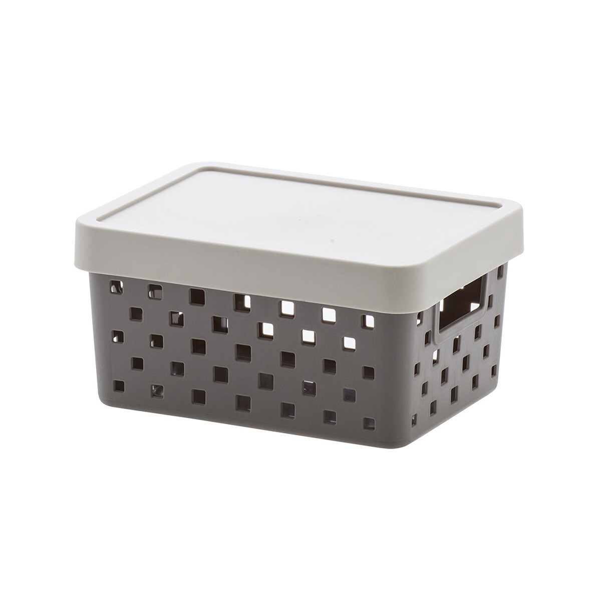 Organizador Quadratta P con tapa - GRIS 