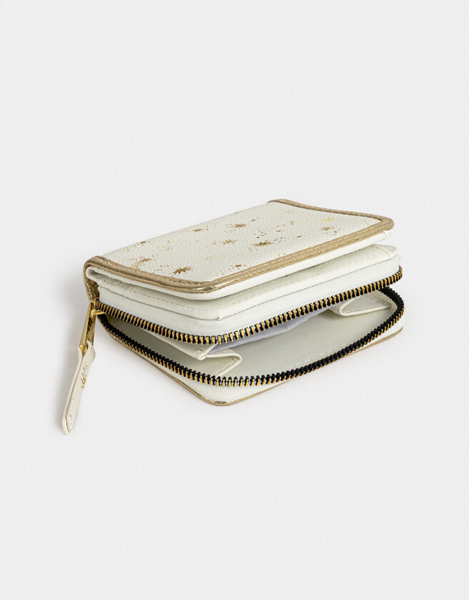 Billetera Billetera Estampada - Blanco Crudo